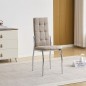 Silla mod kaori tap. gris y beige