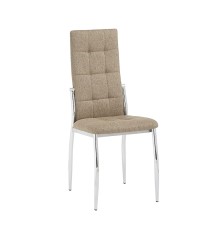 Silla mod kaori tap. gris y beige