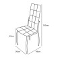 Silla mod kaori tap. gris y beige