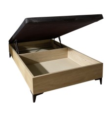 Canape modelo Rumbero en roble aurora y blanco