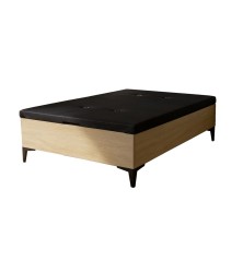 Canape modelo Rumbero en roble aurora y blanco