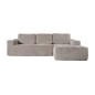 Shaiselongue dcha. (envasado al vacio) mod. Dulce beig y gris