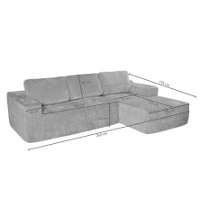 SHAISELONGUE DCHA. (ENVASADO AL VACIO) MOD. DULCE BEIG  Y GRIS