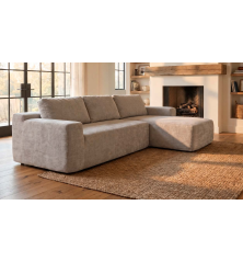 Shaiselongue dcha. (envasado al vacio) mod. Dulce beig y gris