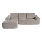 Shaiselongue izda. (envasado al vacio) mod. Dulce beig y gris