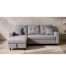 SHAISELONGUE C/ARCÓN DCHA. MOD.NORMAN TAP.MALMO 90 GRIS