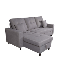 SHAISELONGUE C/ARCÓN DCHA. MOD.NORMAN TAP.MALMO 90 GRIS