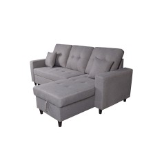 SHAISELONGUE C/ARCÓN DCHA. MOD.NORMAN TAP.MALMO 90 GRIS