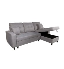 SHAISELONGUE C/ARCÓN DCHA. MOD.NORMAN TAP.MALMO 90 GRIS