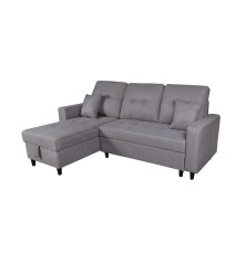 SHAISELONGUE C/ARCÓN IZDA. MOD.NORMAN TAP.MALMO 90 GRIS