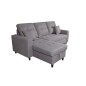 Shaiselongue c/arcón izda. mod. Norman tap.malmo 90 gris