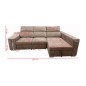 Shaiselongue cama xl dcha. mod. Menua beig y gris