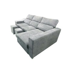 SHAISELONGUE CAMA XL DCHA. MOD.MENUA BEIG Y GRIS