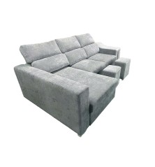 SHAISELONGUE CAMA XL IZDA . MOD.MENUA BEIG Y GRIS