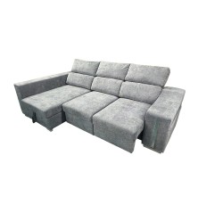SHAISELONGUE CAMA XL IZDA . MOD.MENUA BEIG Y GRIS