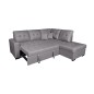 Shaiselongue cama dcha. mod. Isis tap.malmo 90 gris