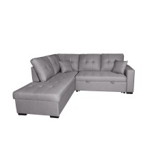 SHAISELONGUE CAMA IZDA. MOD.ISIS TAP.MALMO 90 GRIS