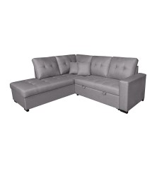 SHAISELONGUE CAMA IZDA. MOD.ISIS TAP.MALMO 90 GRIS