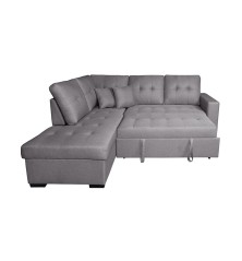 SHAISELONGUE CAMA IZDA. MOD.ISIS TAP.MALMO 90 GRIS