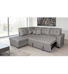 Shaiselongue cama izda. mod. Isis tap.malmo 90 gris