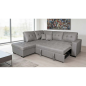 Shaiselongue cama izda. mod. Isis tap.malmo 90 gris