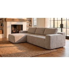 Shaiselongue izda. (envasado al vacio) mod. Dulce beig y gris