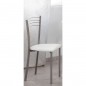 Silla de cocina metálica blanca colin (pack 4 sillas) Silla de cocina metálica blanca colin (pack 4 sillas)