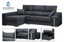 Sofá Chaiselongue Izquierda OSCAR Marrón Claro