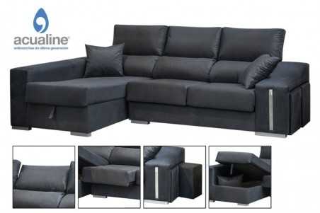 Chaiselongue oscar izquierdas con arcon color gris antracita