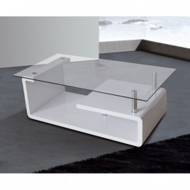 Mesa decentro fija modelo eva colores blanco y cambria