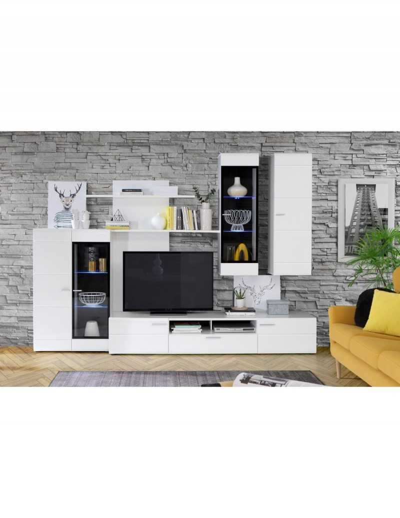 MUEBLE DE SALÓN MODELO PHANTON CON LUCES LEDS COLOR BLANCO BRILLO Dormitorios de matrimonio 449,00 € 371,07 € MUEBLE DE SALÓN MODELO PHANTON CON LUCES LEDS COLOR BLANCO BRILLO Dormitorios de matrimonio 449,00 € 371,07 €