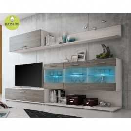 Composición De Salón Con Mueble Tv + Aparador Alto, Nordic - Ness 5 con  Ofertas en Carrefour