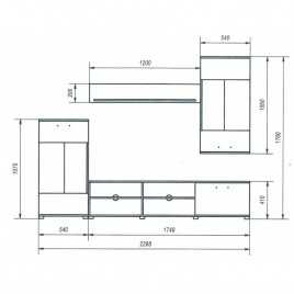 Composición de salón modelo antígona