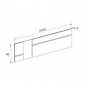 Dormitorio serie cabra 01blanco grafito Dormitorio serie cabra 01blanco grafito