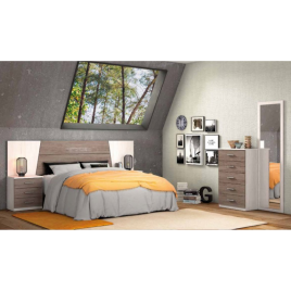 Dormitorio modelo monika 02 pino andersen gris