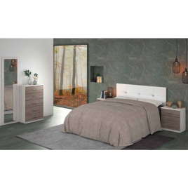 Dormitorio modelo monika ambiente 06-A en pino andersen gris