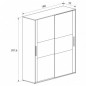 Copy of armario puertas correderas baena cambrian blanco