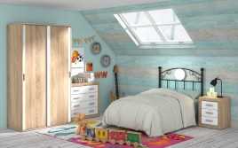 DORTMITORIO JUVENIL LARA 70 FORJA CAMBRIA BLANCO dormitorios juveniles 455,00 € 376,03 €