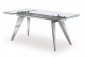 Mesa de comedor modelo amor omnia vincit cromada cristal templado 12 mm extensible Mesa de comedor modelo amor omnia vincit cromada cristal templado 12 mm extensible