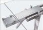 Mesa de comedor modelo amor omnia vincit cromada cristal templado 12 mm extensible Mesa de comedor modelo amor omnia vincit cromada cristal templado 12 mm extensible