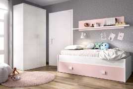 CAMA NIDO+ESTANTERIA MODELO NOA EN VARIOS COLORES dormitorios juveniles 156,00 € 128,93 €