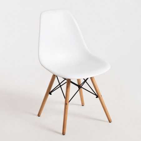 Silla modelo nordic blanca oferta