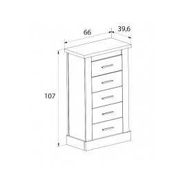 Dormitorio modelo chellen o1 color cañon
