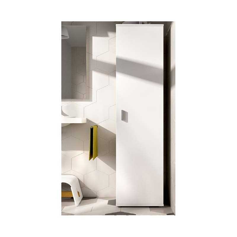 Mueble Armario Multiusos con 2 Puertas y 3 Estantes Modelo FIT Blanco.