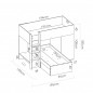 Cama tren modelo move varios colores Cama tren modelo move varios colores
