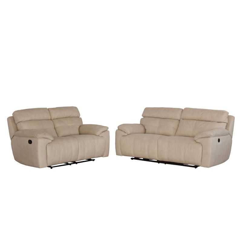 CONJUNTO 3+2 PLAZAS RELAX TAPIZADO EN TELA ROMA CONJUNTO 3+2 PLAZAS RELAX TAPIZADO EN TELA ROMA