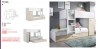 CAMA TREN MODELO TOM 3 CAMAS VARIOS COLORES dormitorios juveniles 463,00 € 382,64 €