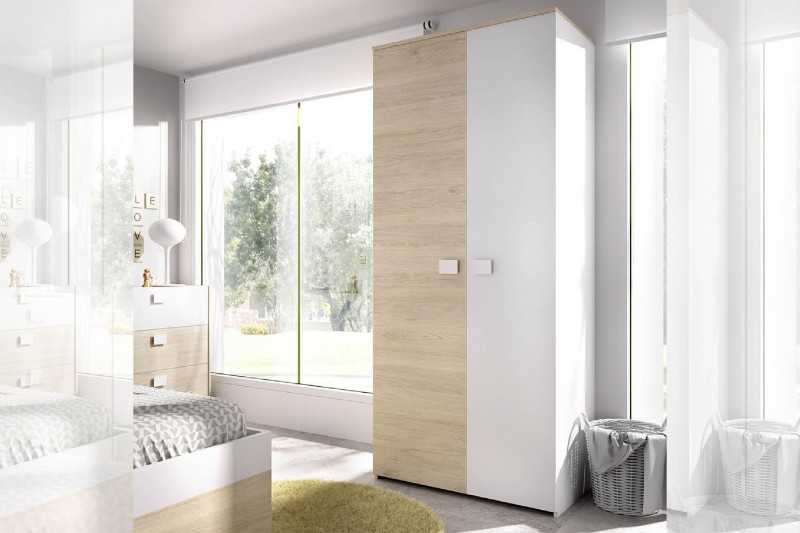 Armario 2 puertas dina, blanco natural Armario 2 puertas dina, blanco natural