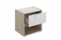 Mesita de 1 cajon modelo dina en natural blanco Mesita de 1 cajon modelo dina en natural blanco