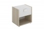 Mesita de 1 cajon modelo dina en natural blanco Mesita de 1 cajon modelo dina en natural blanco